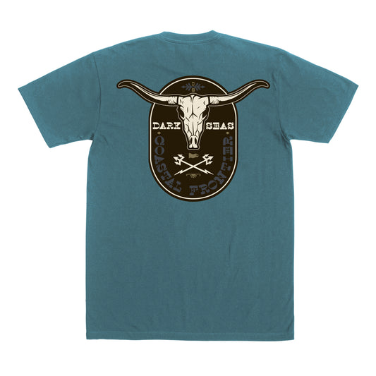 Dark Seas Men's Cattlemen-Tee Blue Fin T-Shirts