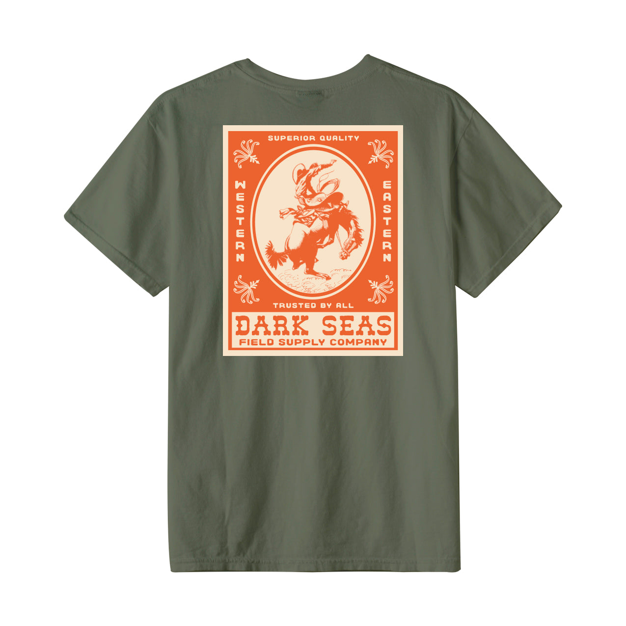 Dark Seas Men's Rodeo-Tee Lichen Green T-Shirts