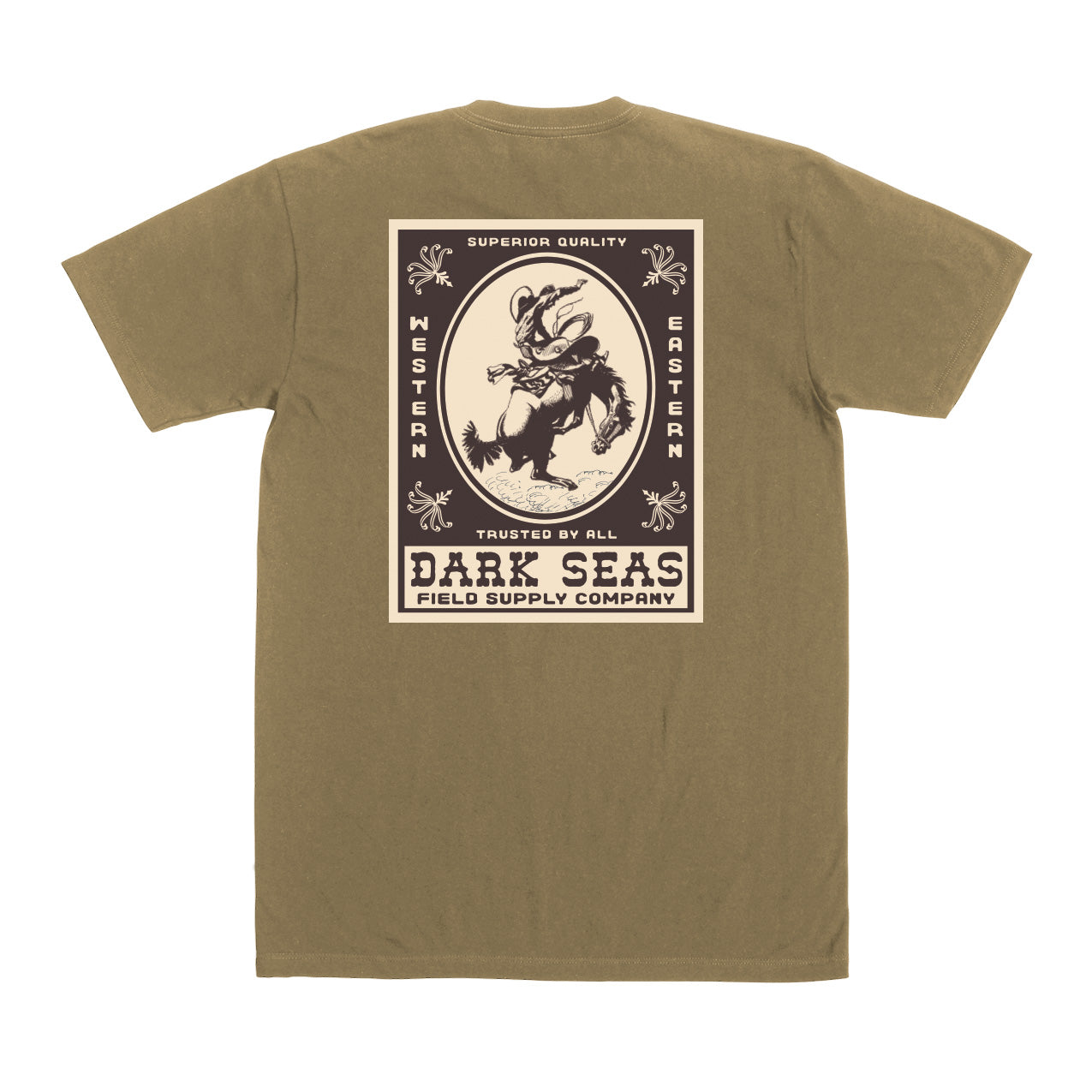 Dark Seas Men's Rodeo-Tee Dried Tobacco T-Shirts
