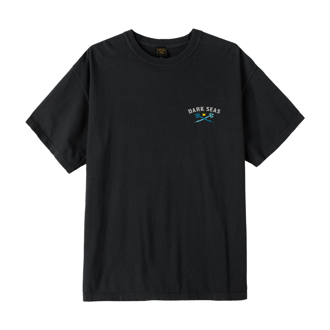 Dark Seas Men's Crystal Clear-Tee Black T-Shirts