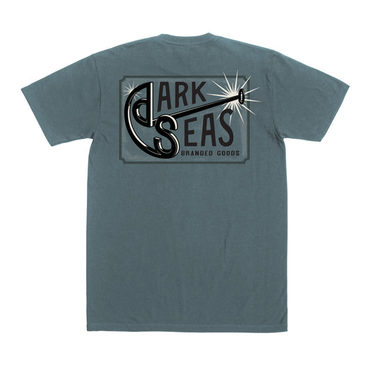 Dark Seas Men's Branding Iron-Tee Blue Fin T-Shirts