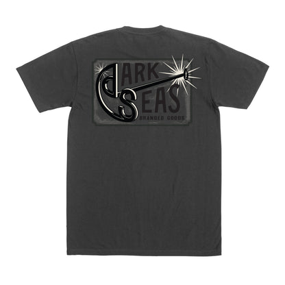 Dark Seas Men's Branding Iron-Tee Graphite T-Shirts