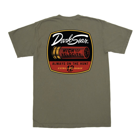 Dark Seas Men's Long Range-Tee Ivy Green T-Shirts