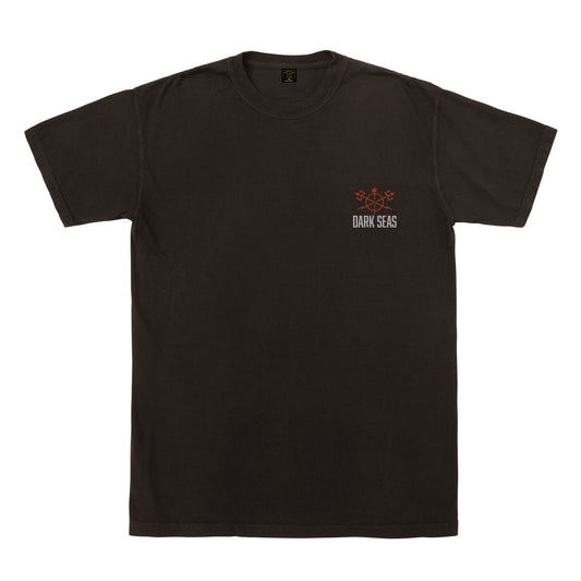 Dark Seas Men's Field Mark-Tee Black Coffee T-Shirts