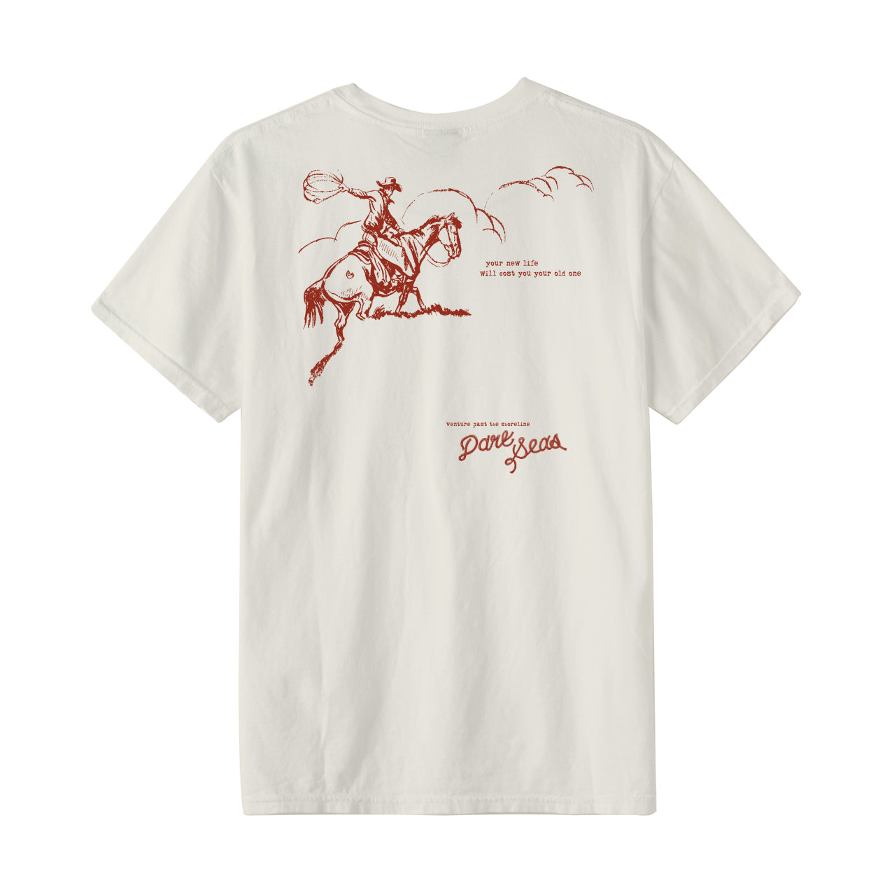 Dark Seas Men's Horse Hill Tee Antique White T-Shirts