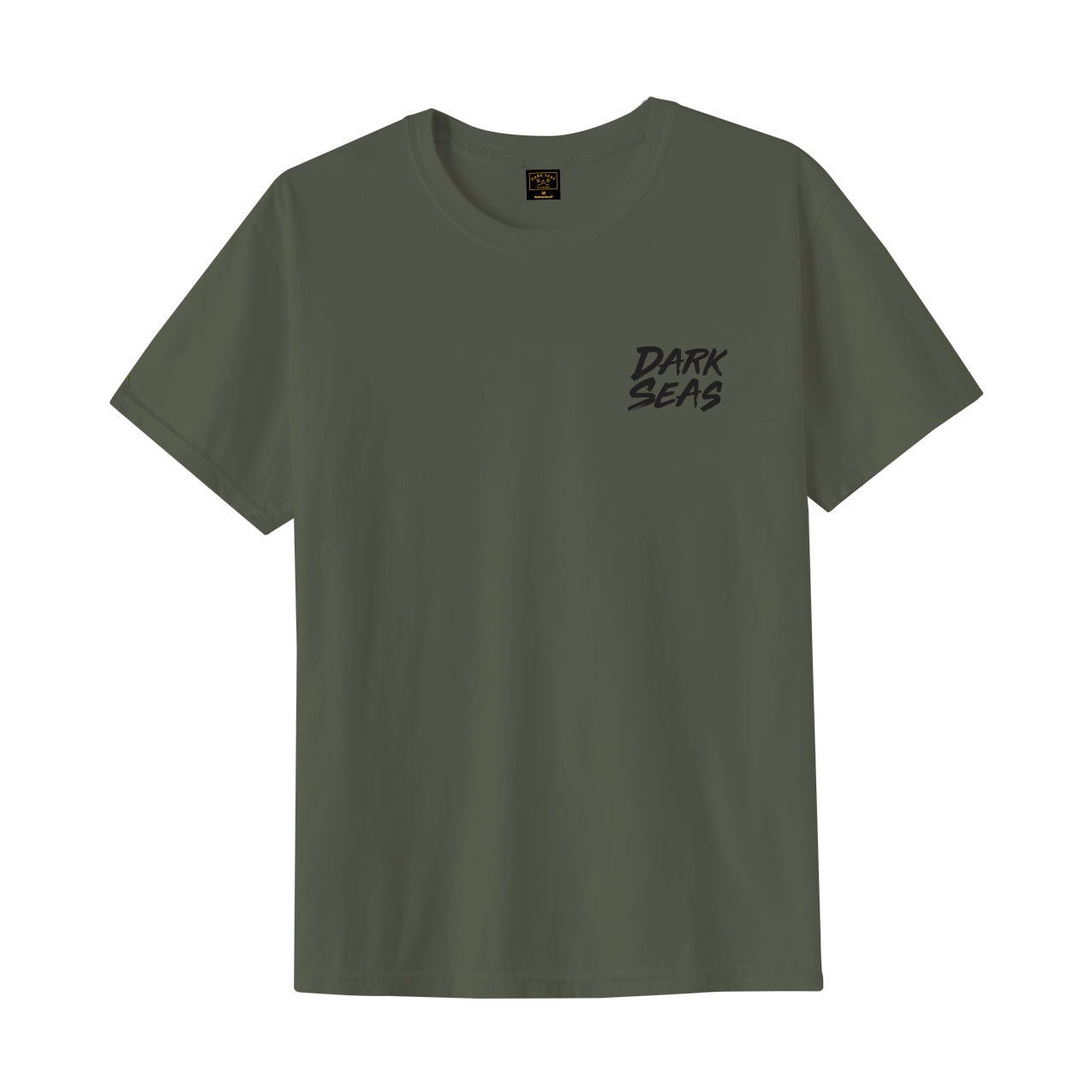 Dark Seas Men's Small Mouth Pigment T-Shirt Bronze Green T-Shirts