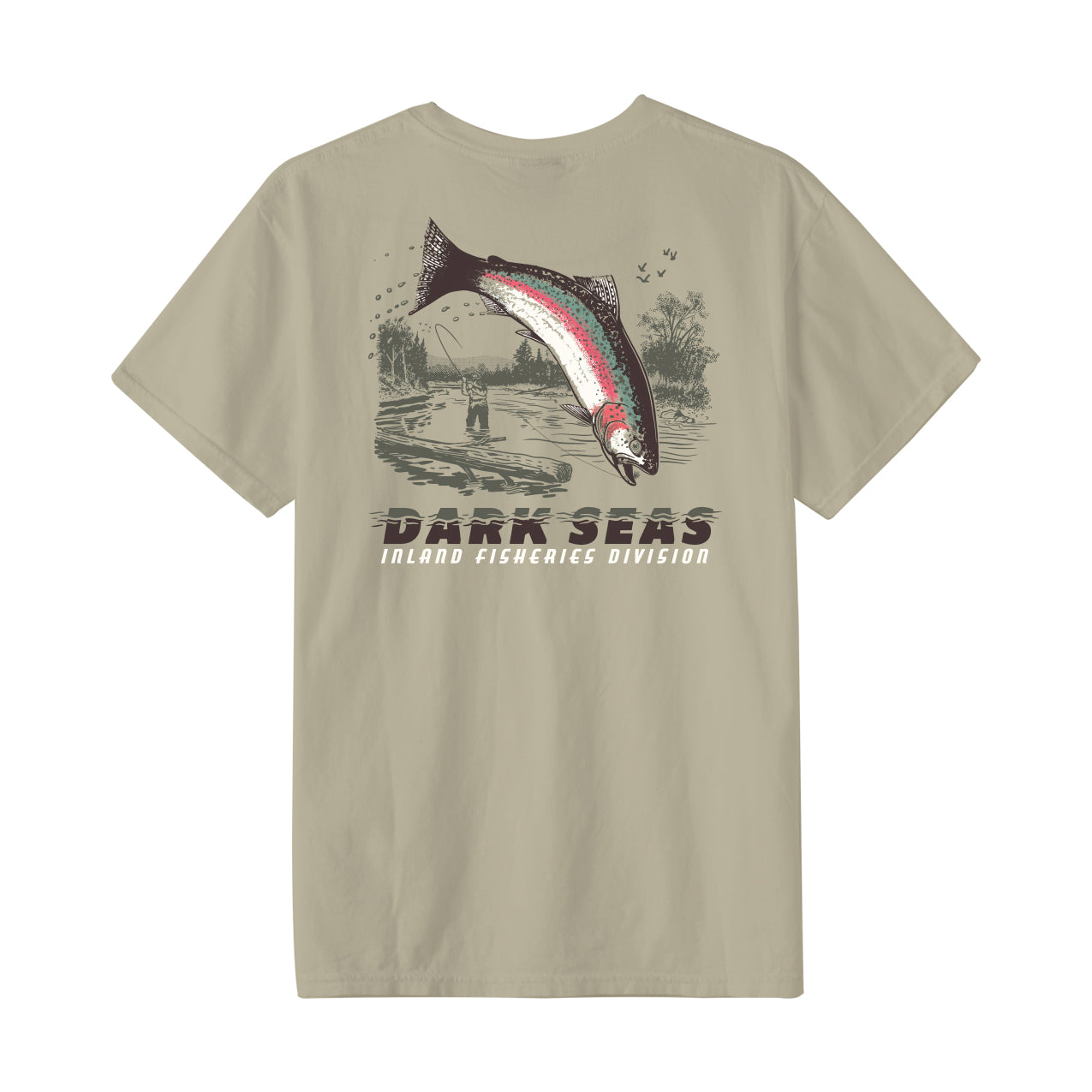 Dark Seas Men's Rainbow Pigment T-Shirt Tidal Foam T-Shirts