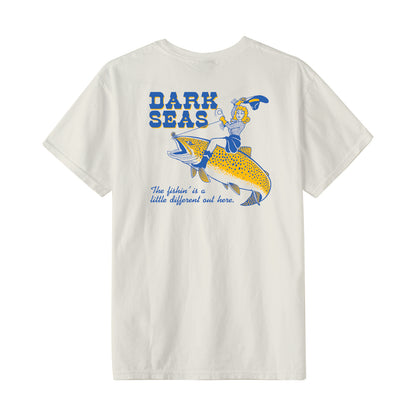 Dark Seas Men's A Little Different Pigment T-Shirt Antique White T-Shirts