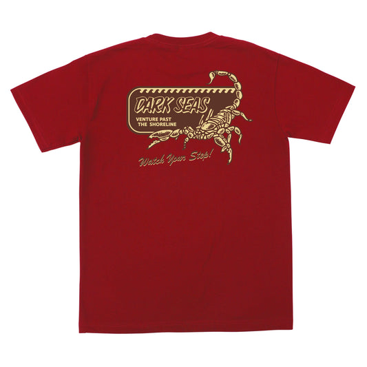 Dark Seas Men's Desert Heat-Pkt Tee Red T-Shirts