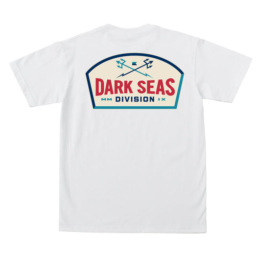 Dark Seas Men's Oil Burner-Pkt Tee White T-Shirts