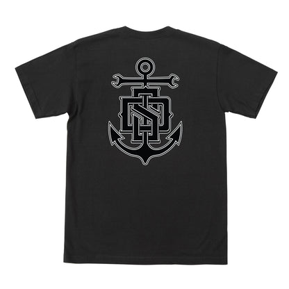 Dark Seas Men's Monogram-Pkt Tee Black T-Shirts