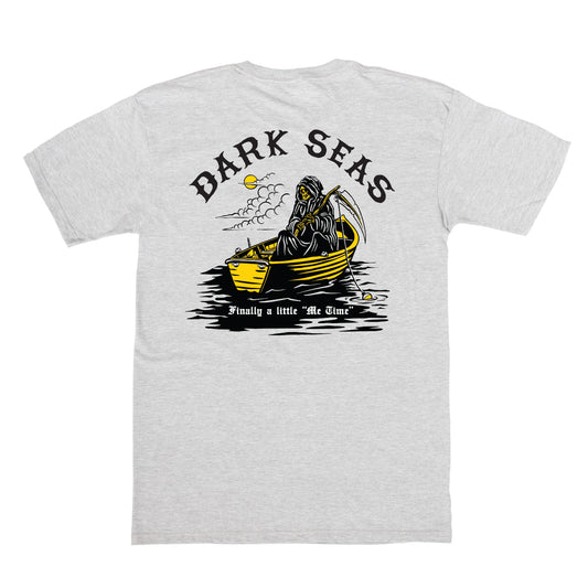 Dark Seas Men's Me Time-Pkt Tee Heather Grey T-Shirts