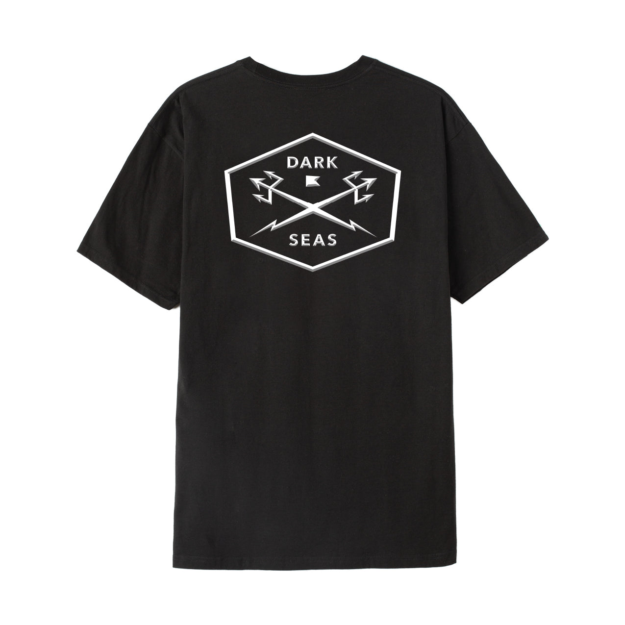 Dark Seas Men's Chiseled-Pkt Tee Black T-Shirts