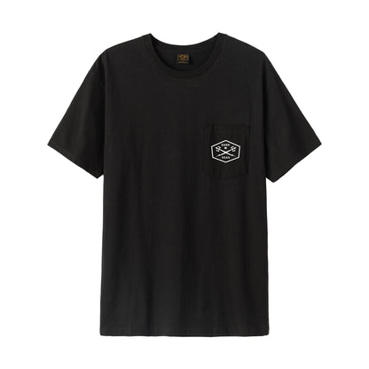 Dark Seas Men's Chiseled-Pkt Tee Black T-Shirts