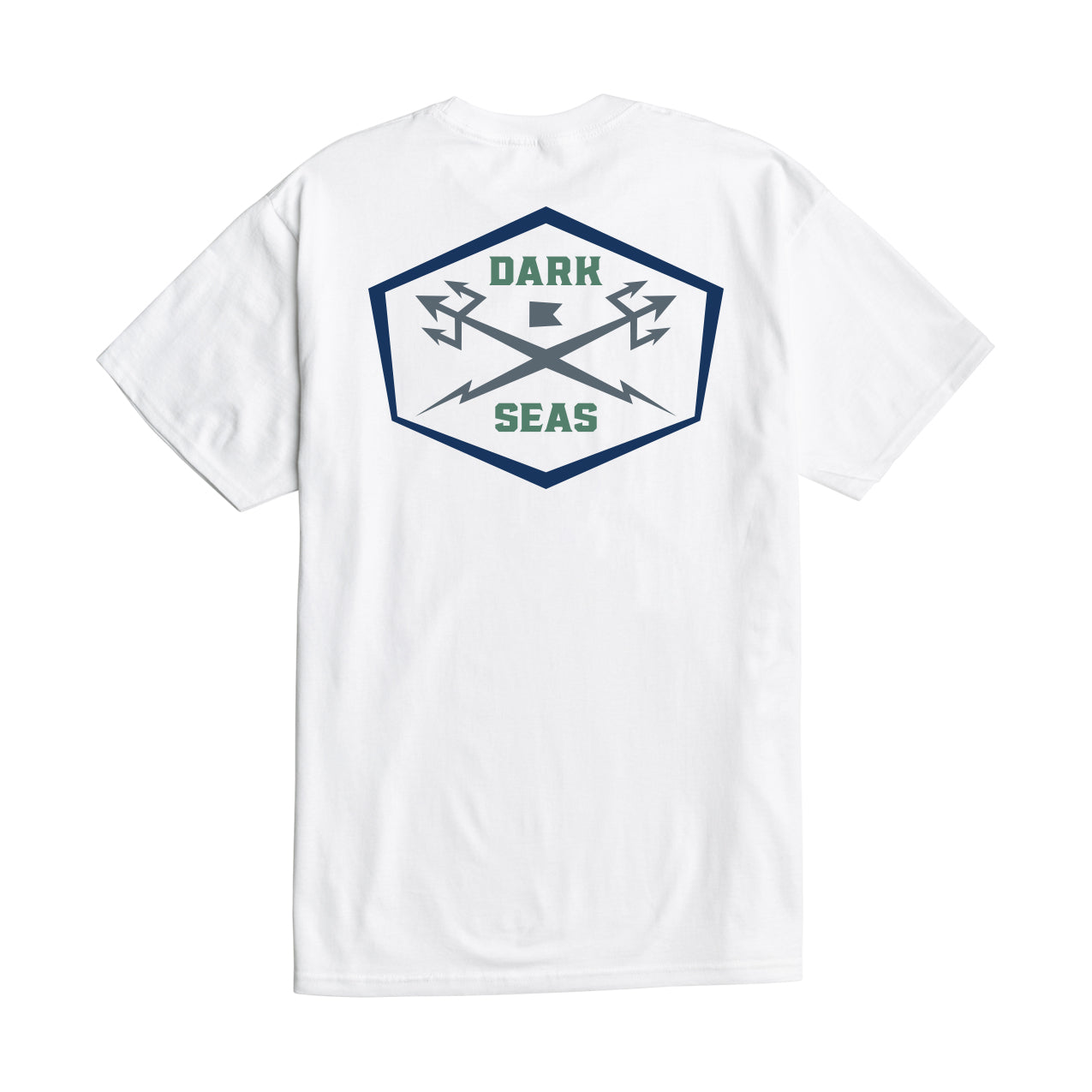 Dark Seas Men's Pathfinder Stock Pocket T-Shirt White T-Shirts