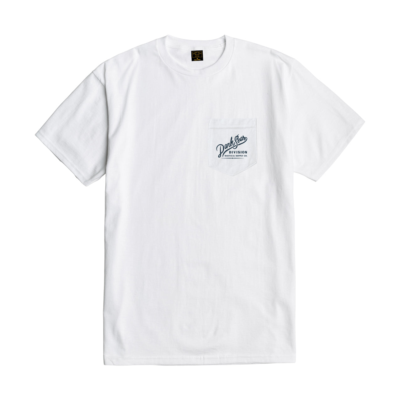 Dark Seas Men's Chestnut Stock Pocket T-Shirt White T-Shirts