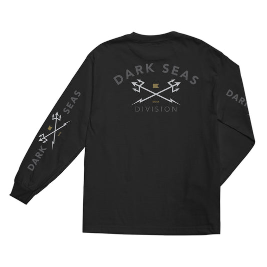 Dark Seas Men's Headmaster-Ls Tee Black T-Shirts