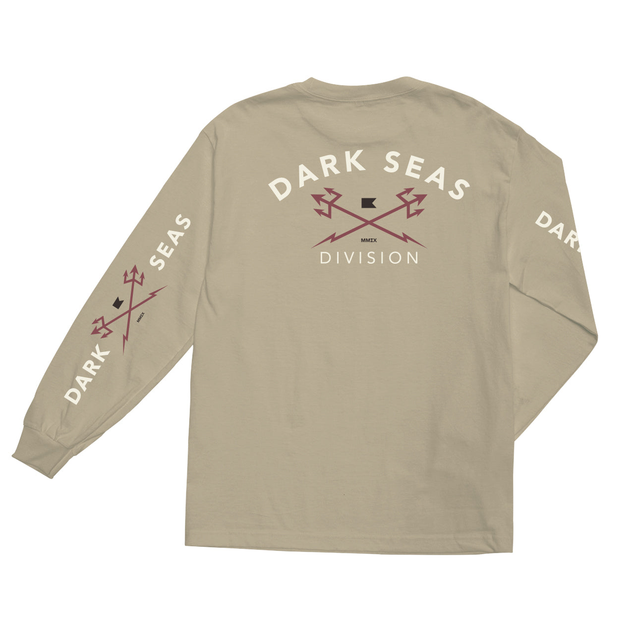 Dark Seas Men's Headmaster-Ls Tee Sand T-Shirts