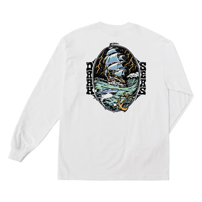 Dark Seas Men's Odyssey-Ls Tee White T-Shirts