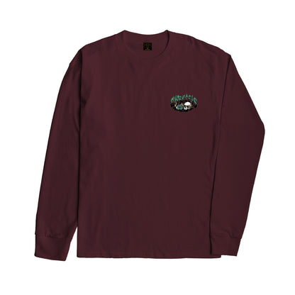 Dark Seas Men's Pearl-Ls Tee Burgundy T-Shirts