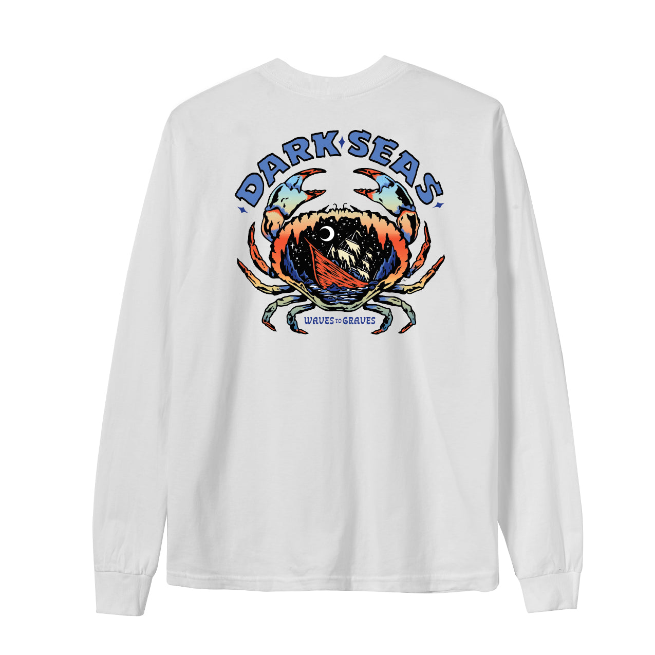 Dark Seas Men's Outer Reef Stock Ls T-Shirt White T-Shirts