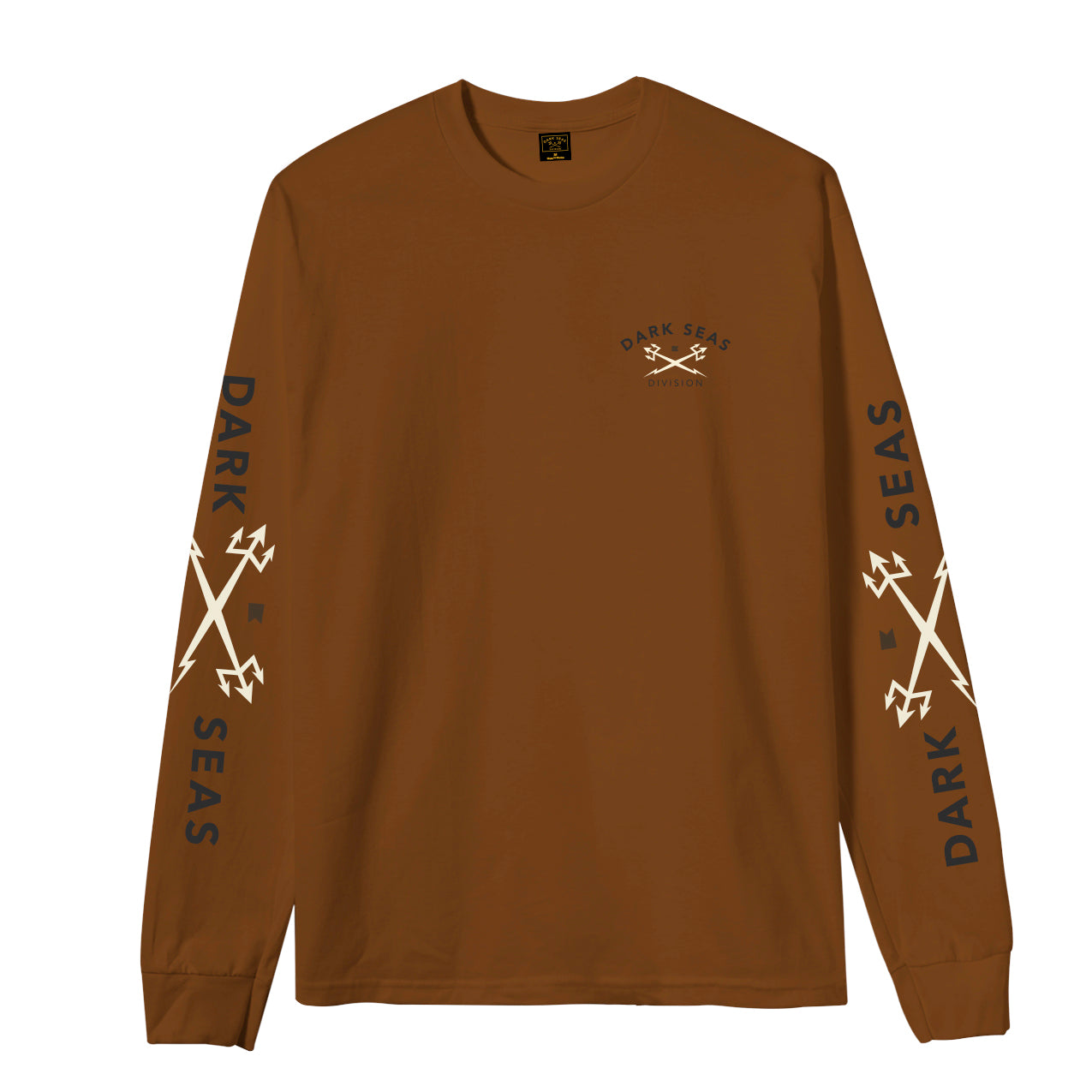 Dark Seas Men's Headmaster Iii Stock Ls T-Shirt Brown Sugar T-Shirts