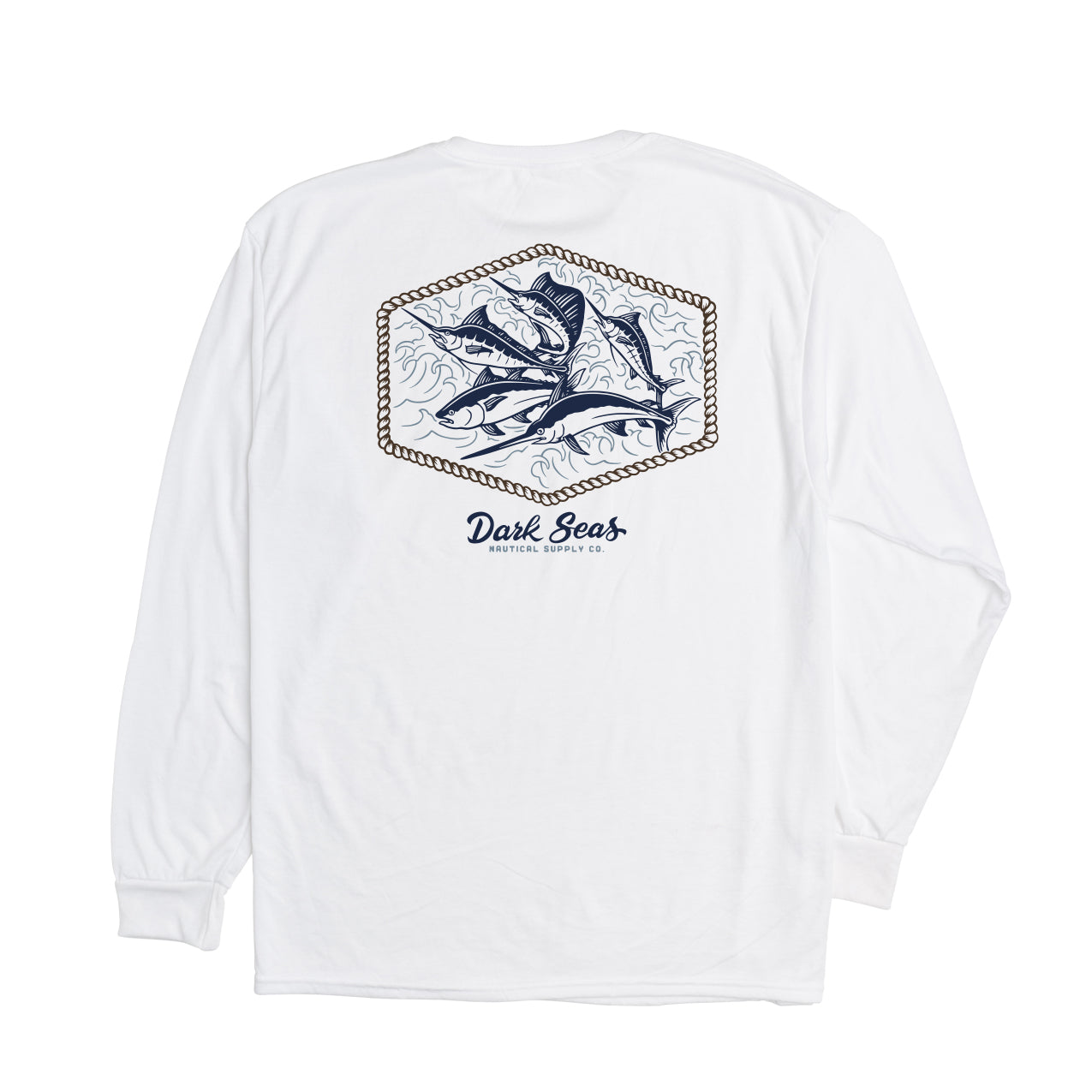 Dark Seas Men's Affiliate Uv Ls Tee White T-Shirts