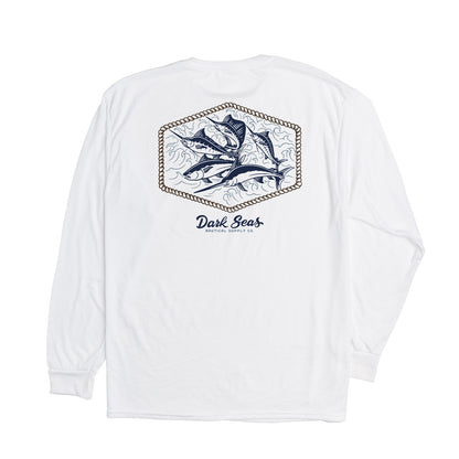 Dark Seas Men's Affiliate Uv Ls Tee White T-Shirts