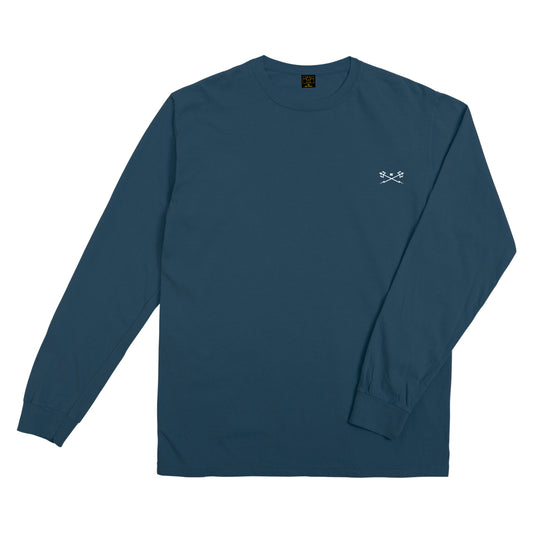 Dark Seas Men's Go-To Ls Tee Topaz Blue T-Shirts