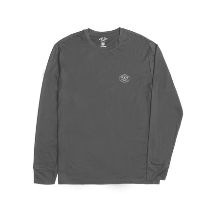 Dark Seas Men's No Sweat Mw Longsleeves Grey T-Shirts