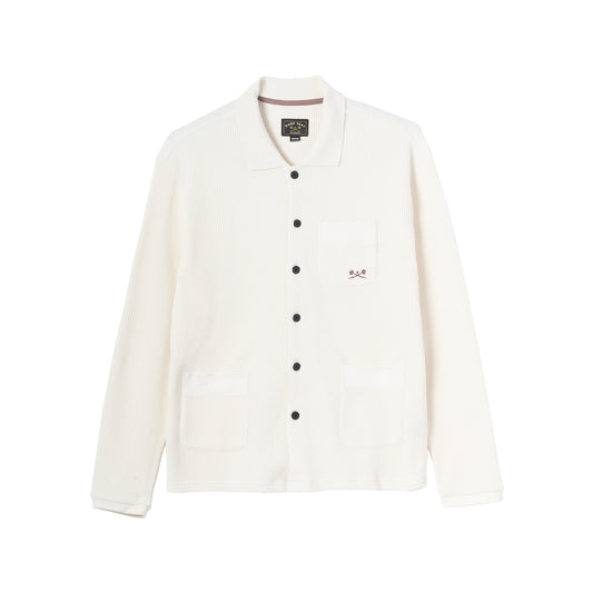 Dark Seas Men's Delano-Knit Off White Sweater