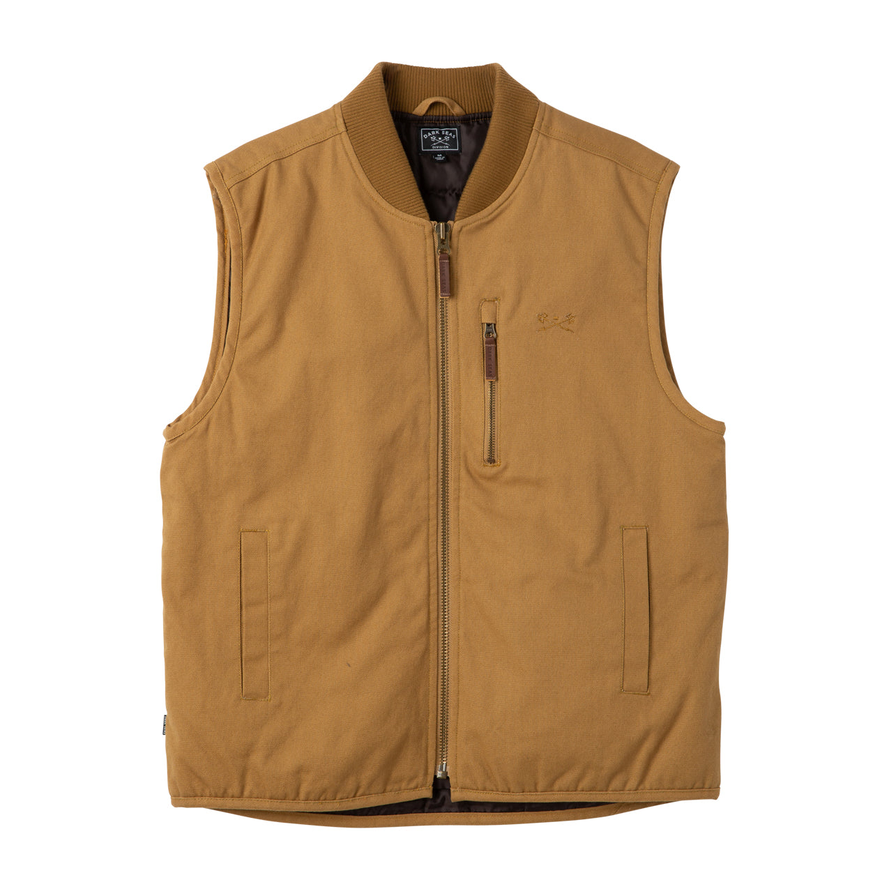 Dark Seas Men's Seamus Vests Bronze Jackets