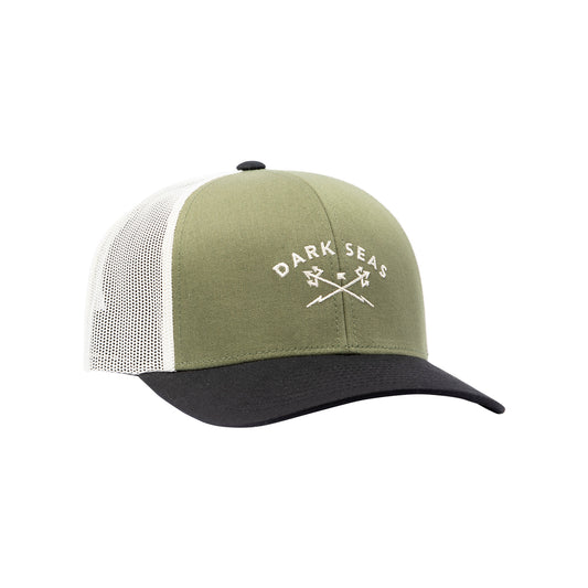 Dark Seas Men's Murre Hat Olive Black Hats