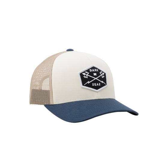 Dark Seas Men's Progress Hat White Navy Hats