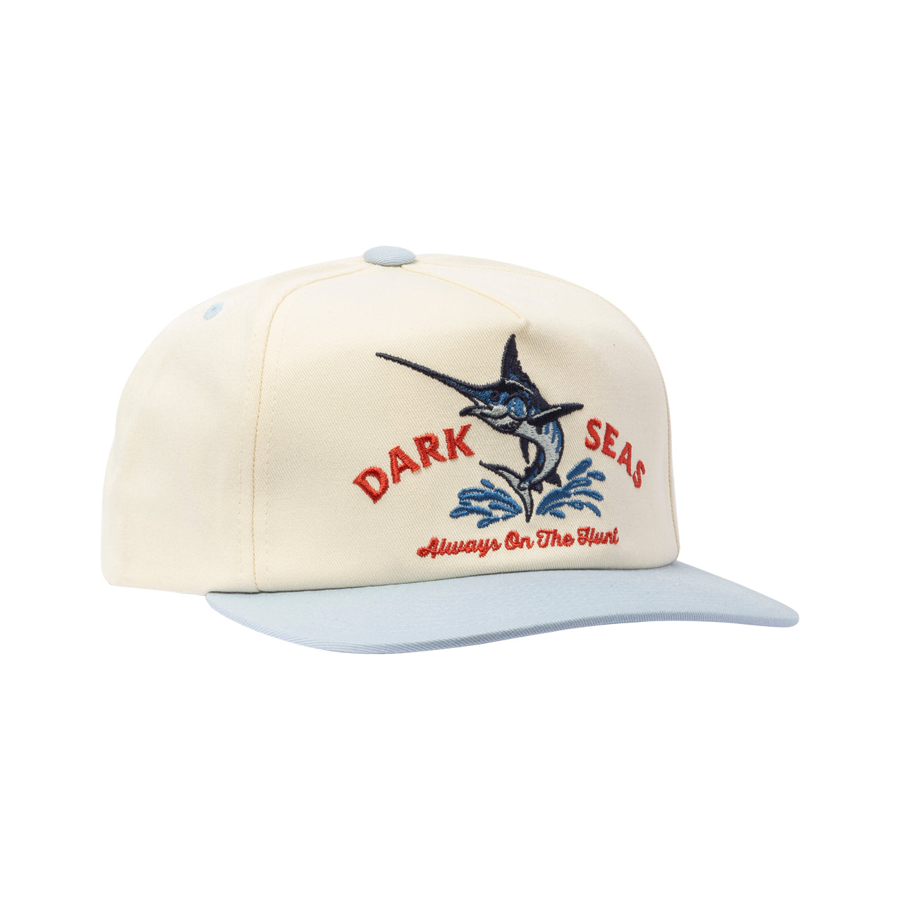 Dark Seas Men's Vapor Hat White Light Blue Hats