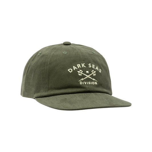 Dark Seas Men's Tridents Low Pro Hat Olive Hats