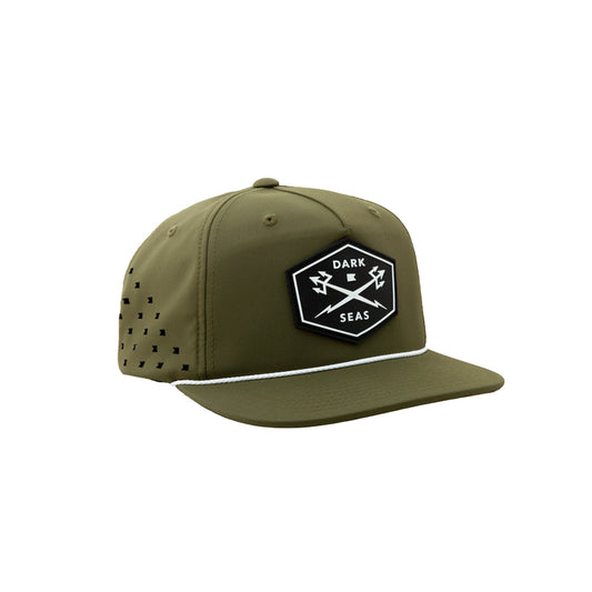 Dark Seas Men's Prog Tech Hat Olive Hats