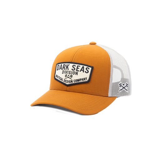 Dark Seas Men's Transom Hat Caramel White Hats