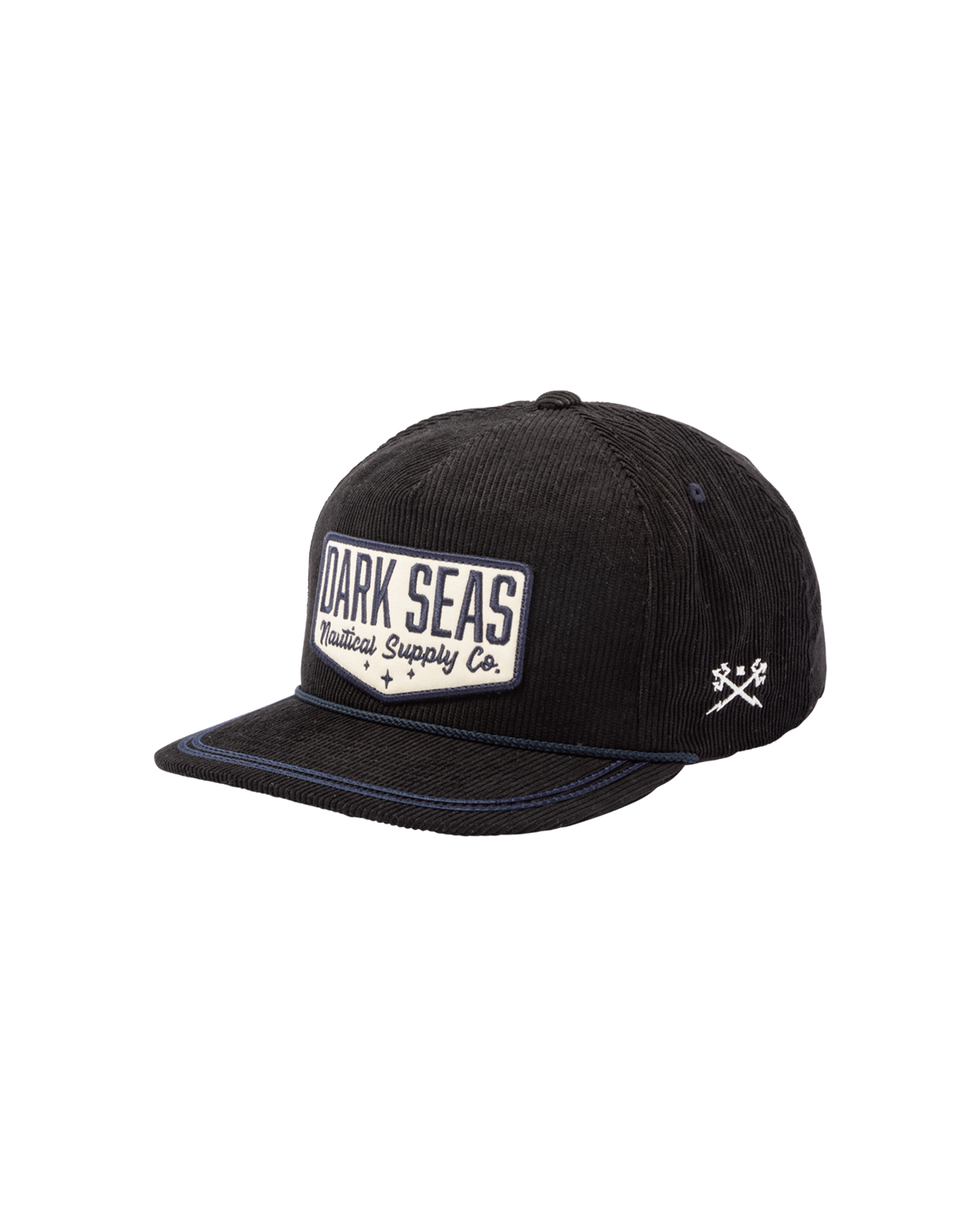 Dark Seas Men's Saddleback Hat Black Hats