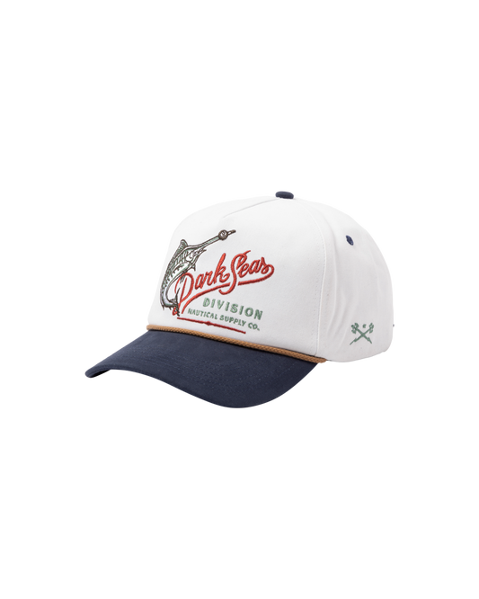 Dark Seas Men's Reyes Hat Off White Navy Hats