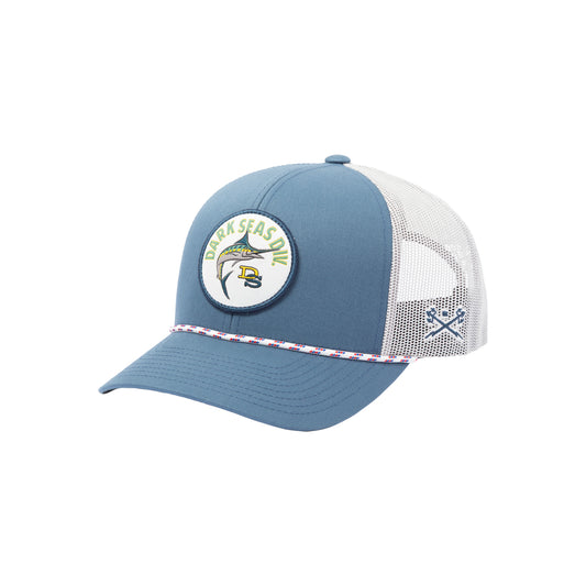 Dark Seas Men's Galloway-Hat Blue Grey Hats