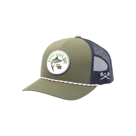 Dark Seas Men's Galloway-Hat Olive Blue Hats