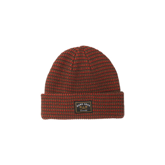 Dark Seas Men's Bateman Beanie Brown Red Hats