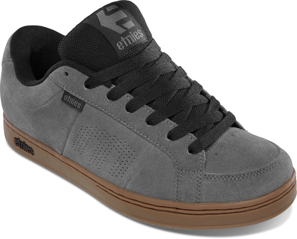 Etnies Mens Kingpin Grey Black Gum Shoes