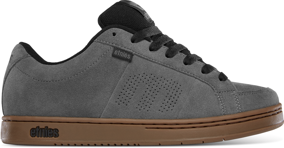 Etnies Mens Kingpin Grey Black Gum Shoes