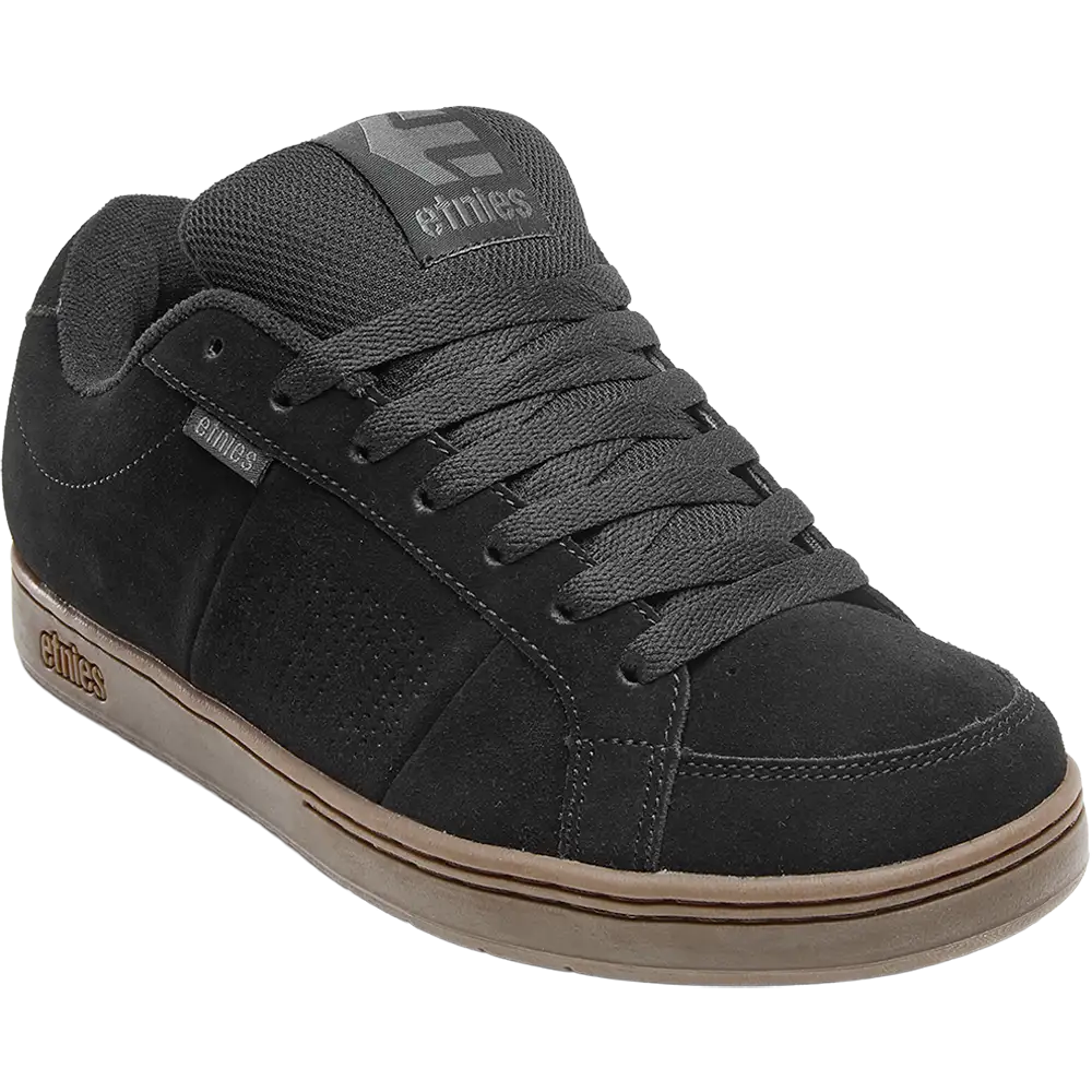 Etnies Mens Kingpin Black Dark Grey Gum Shoes