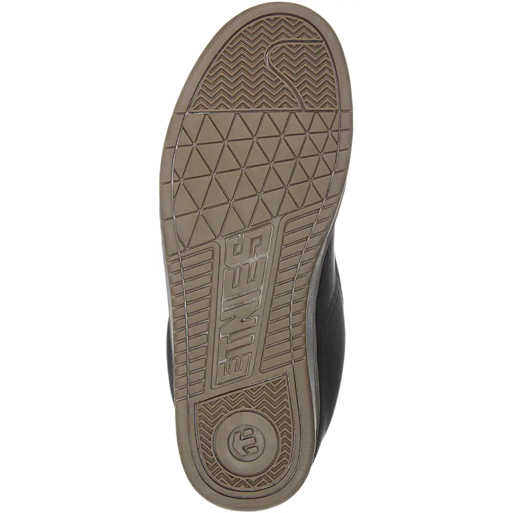 Etnies Mens Kingpin Black Dark Grey Gum Shoes