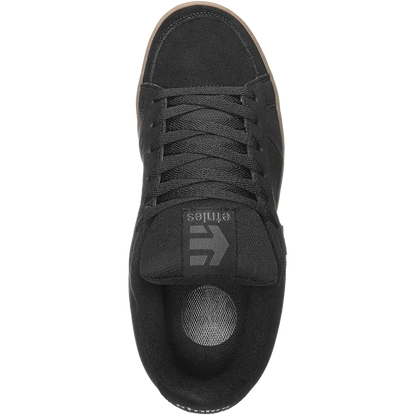 Etnies Mens Kingpin Black Dark Grey Gum Shoes