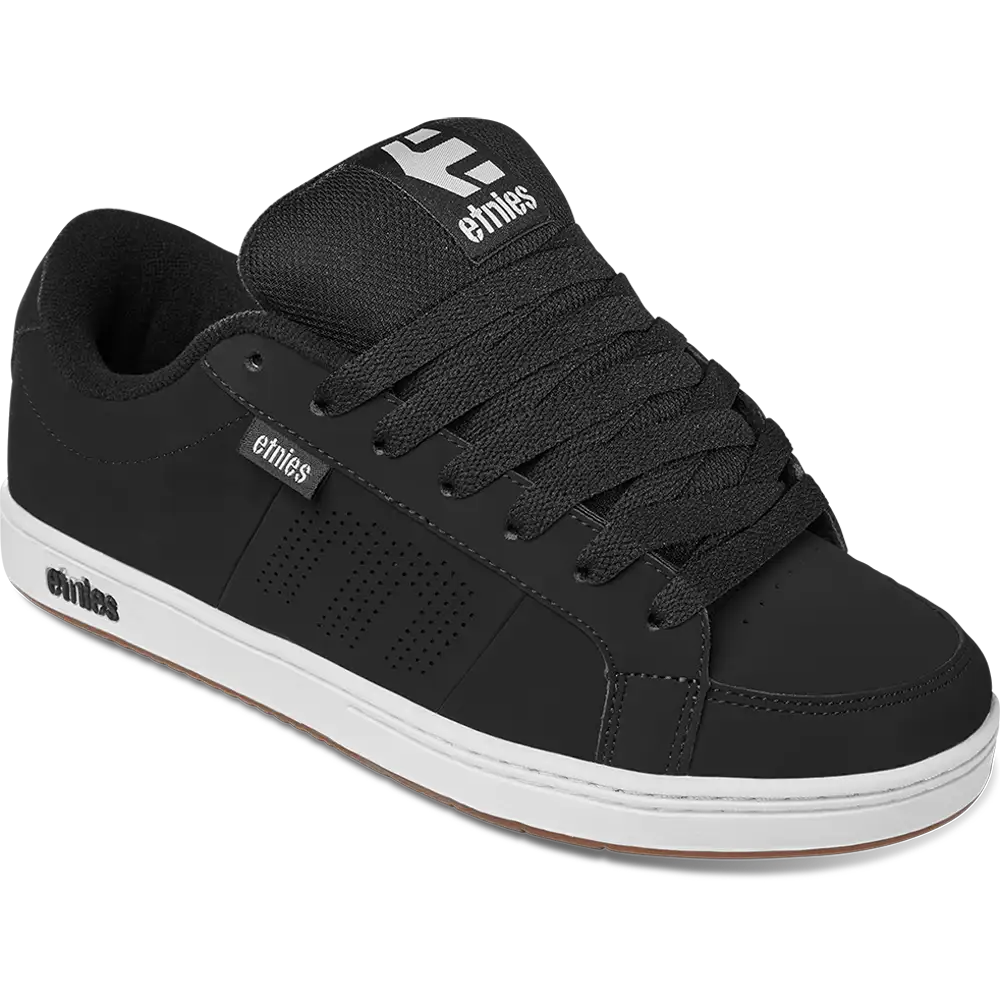 Etnies Mens Kingpin Black White Gum Shoes