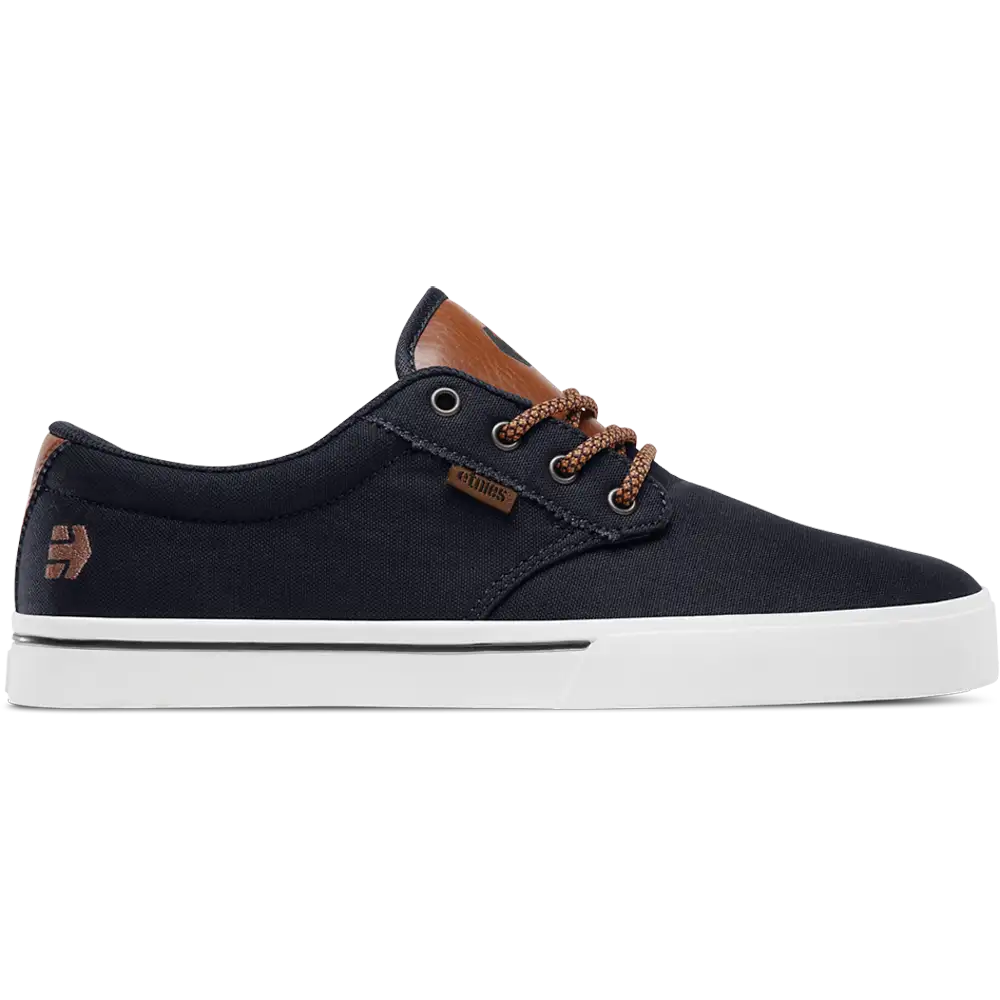 Etnies Mens Jameson 2 Eco Navy Tan White Shoes